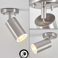 Plafonnier Exterieur Bessiebelle Acier Inoxydable, Blanc, 1 Lumiere