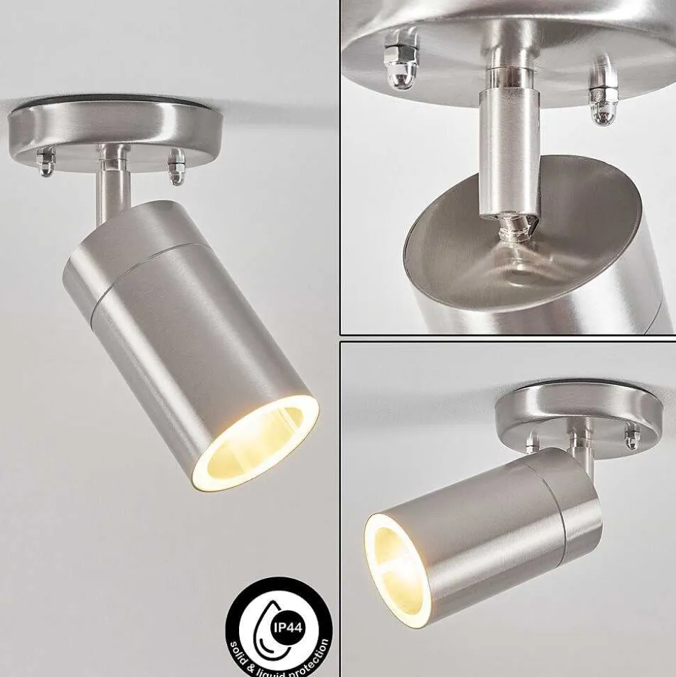 Plafonnier Exterieur Bessiebelle Acier Inoxydable, Blanc, 1 Lumiere