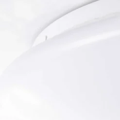 Plafonnier Exterieur Brilliant Farly Blanc, 1 Lumiere