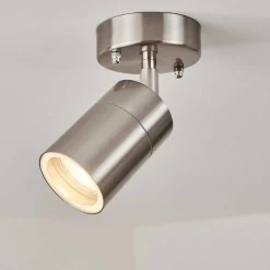 Plafonnier Exterieur Corneda Acier Inoxydable, 1 Lumiere