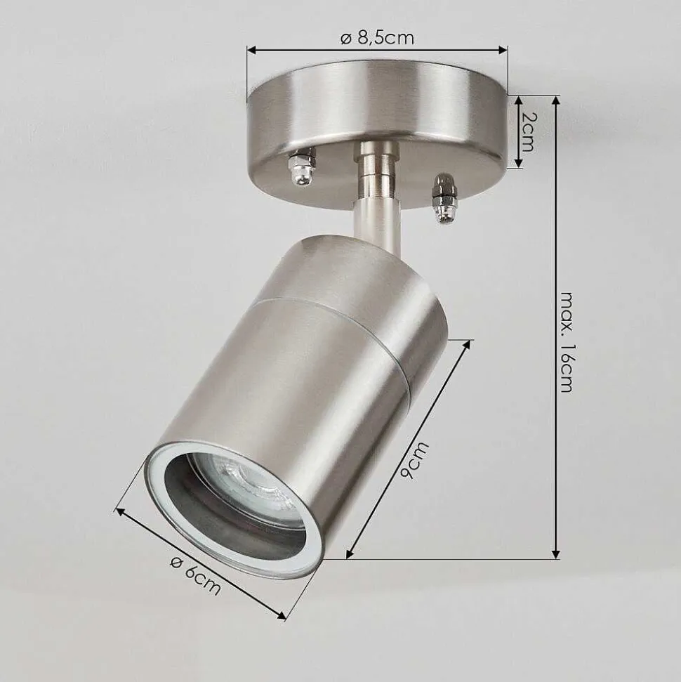 Plafonnier Exterieur Corneda Acier Inoxydable, 1 Lumiere