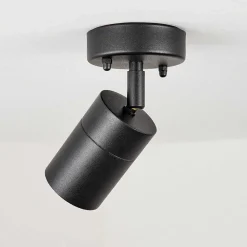 Plafonnier Exterieur Corneda Noir, 1 Lumiere