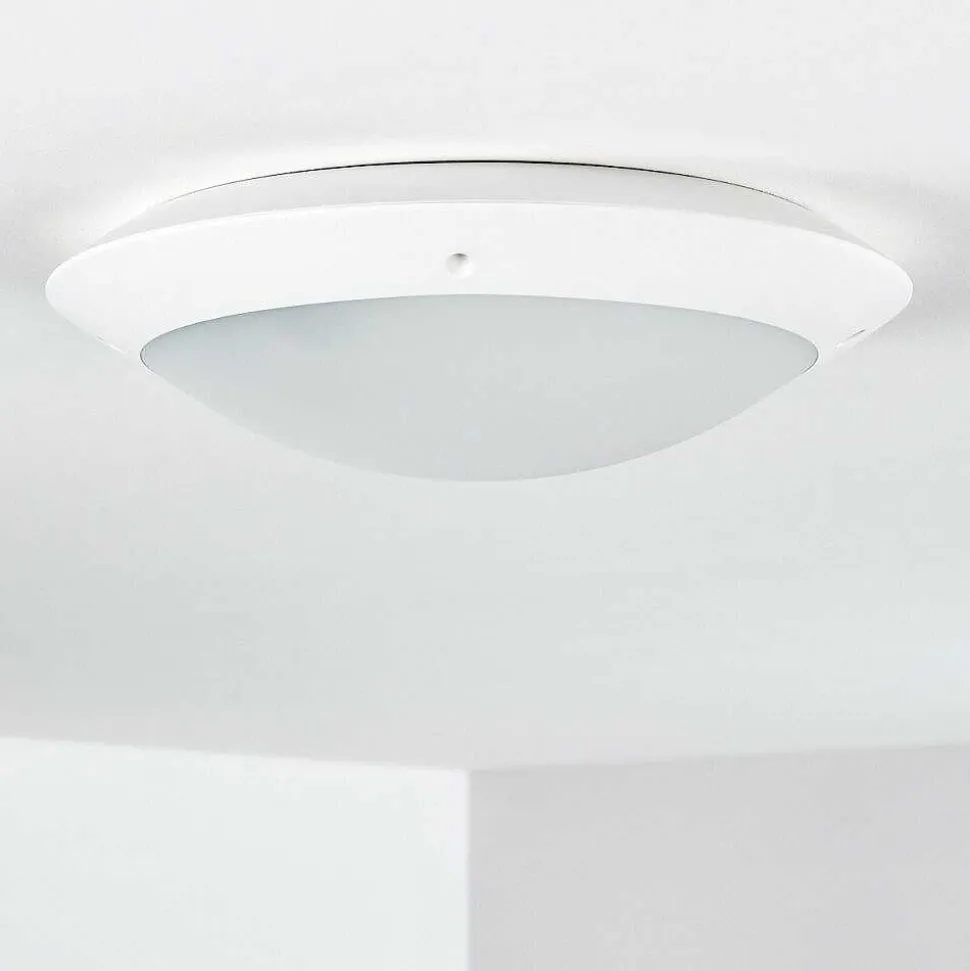 Plafonnier Exterieur Grafton Blanc, 2 Lumieres