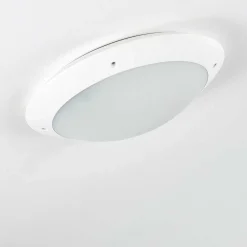 Plafonnier Exterieur Grafton Blanc, 2 Lumieres