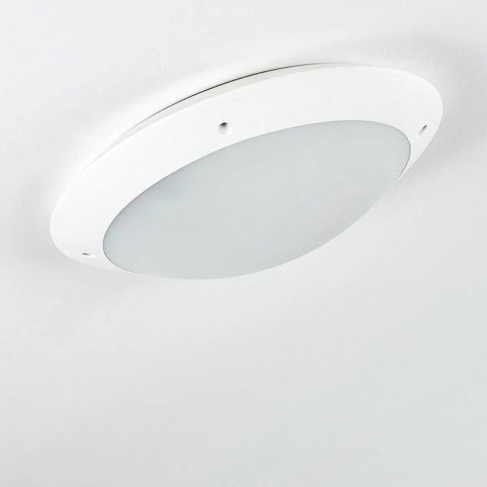 Plafonnier Exterieur Grafton Blanc, 2 Lumieres