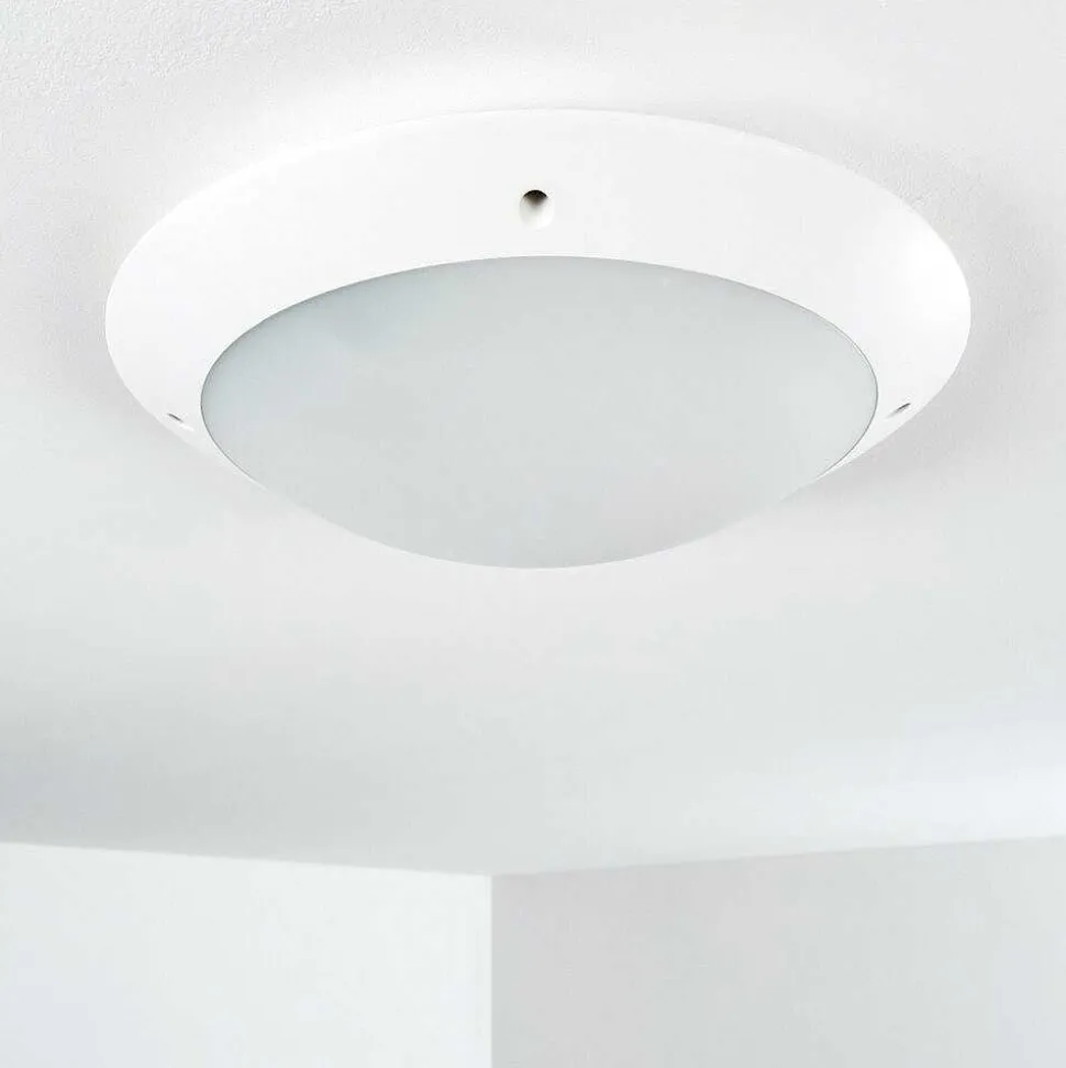 Plafonnier Exterieur Grafton Blanc, 2 Lumieres