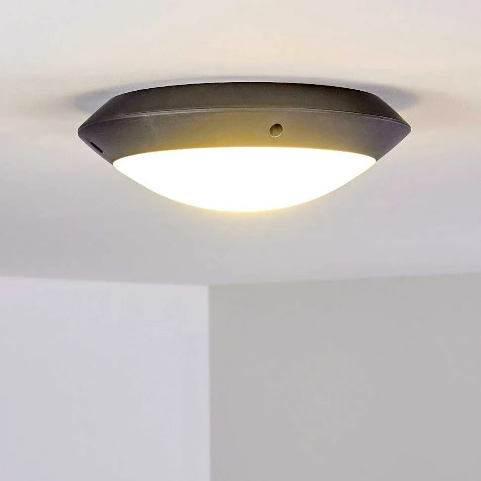 Plafonnier Exterieur Grafton Anthracite, 1 Lumiere