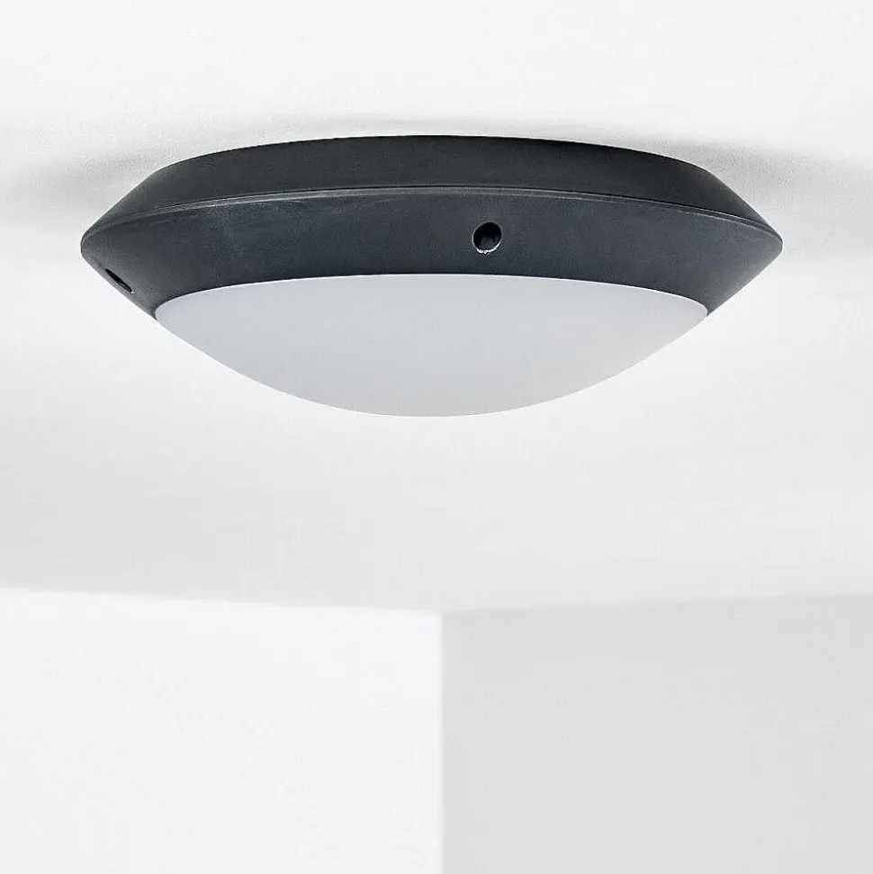 Plafonnier Exterieur Grafton Anthracite, 1 Lumiere