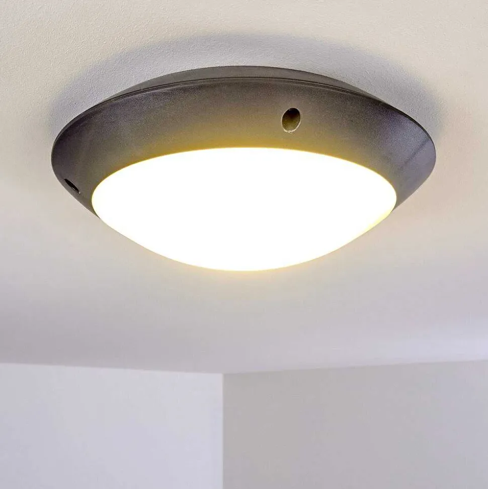 Plafonnier Exterieur Grafton Anthracite, 1 Lumiere