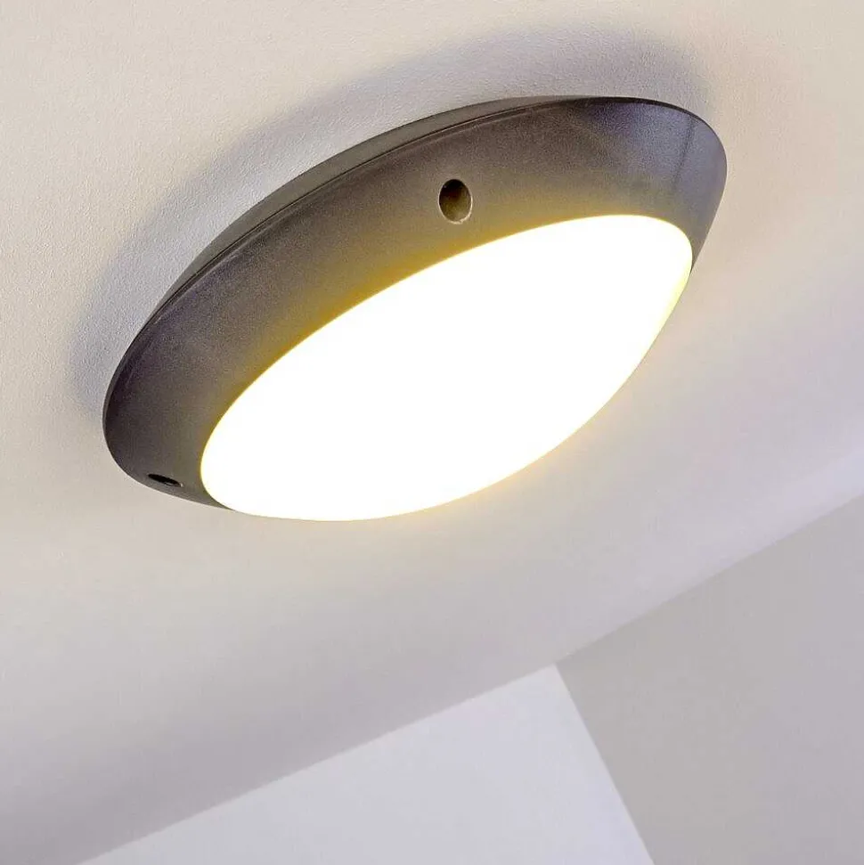 Plafonnier Exterieur Grafton Anthracite, 1 Lumiere