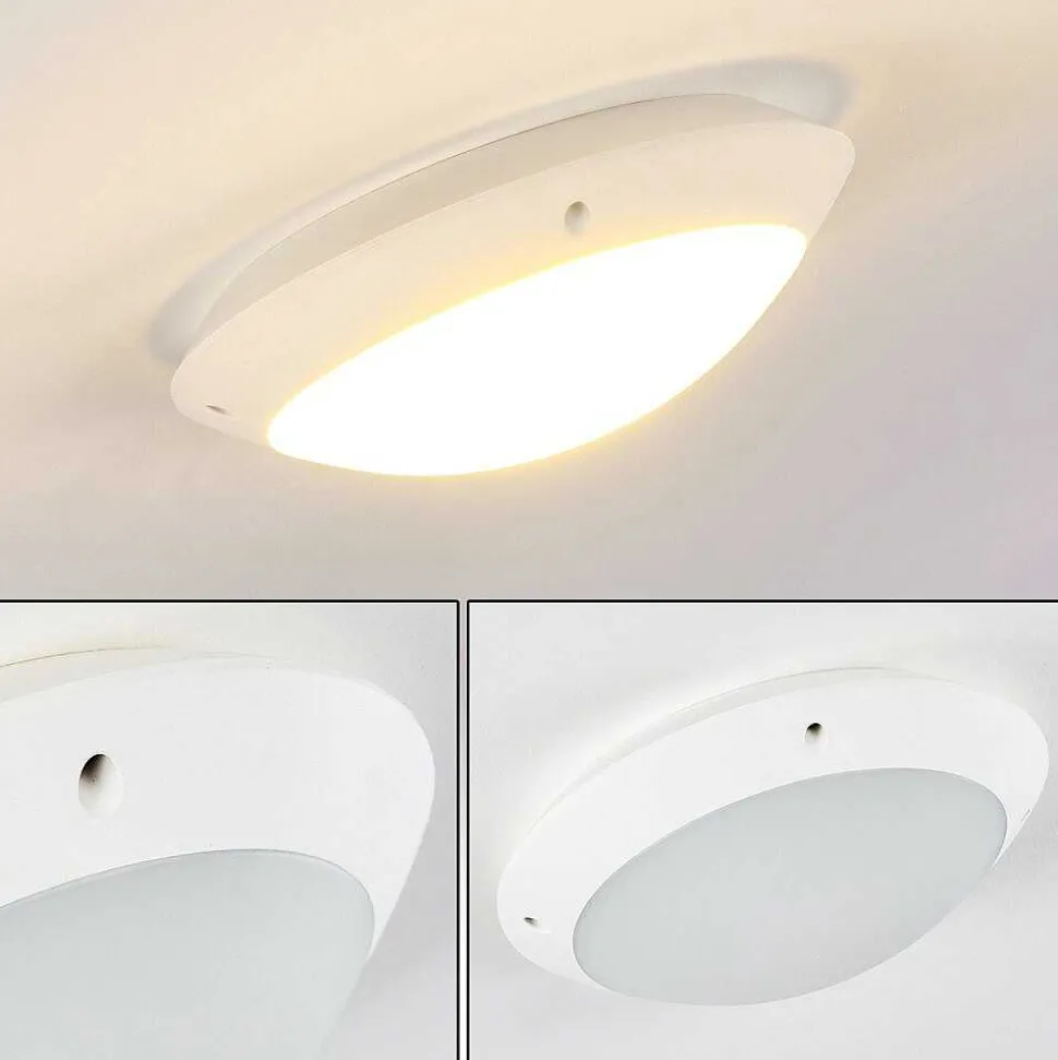 Plafonnier Exterieur Grafton Blanc, 1 Lumiere