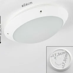 Plafonnier Exterieur Grafton Blanc, 1 Lumiere