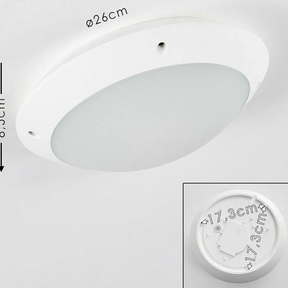 Plafonnier Exterieur Grafton Blanc, 1 Lumiere