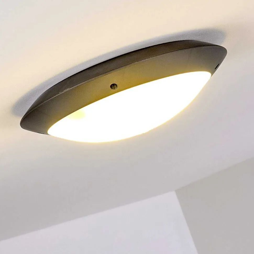 Plafonnier Exterieur Grafton Anthracite, 2 Lumieres