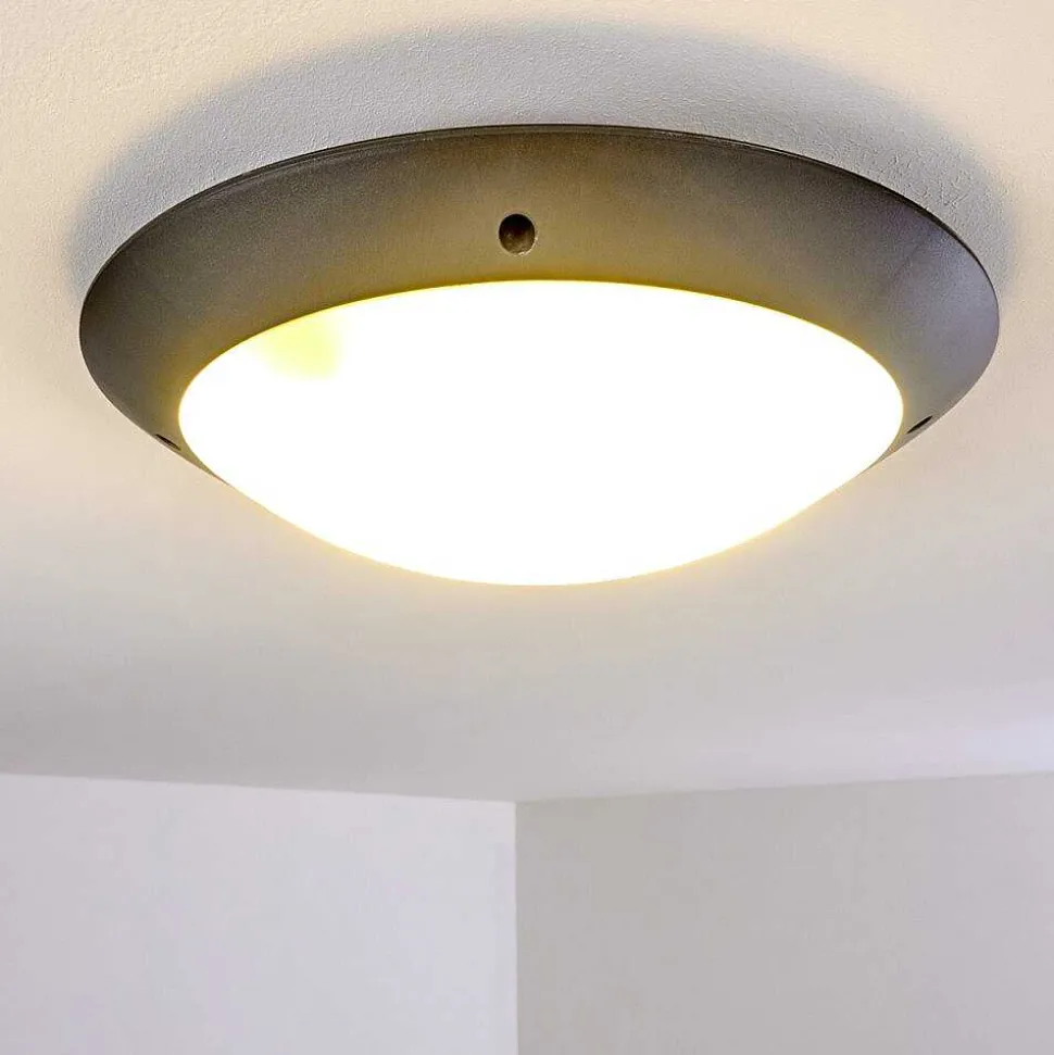 Plafonnier Exterieur Grafton Anthracite, 2 Lumieres