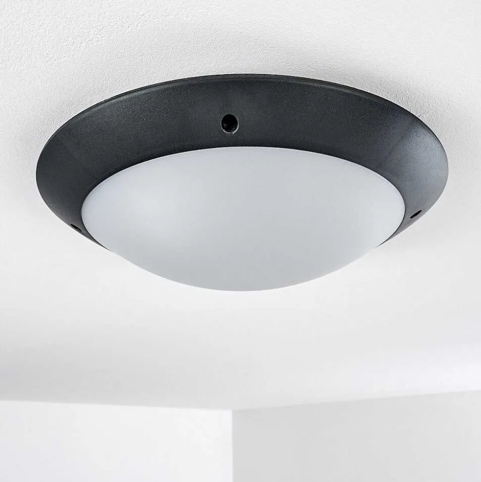 Plafonnier Exterieur Grafton Anthracite, 2 Lumieres