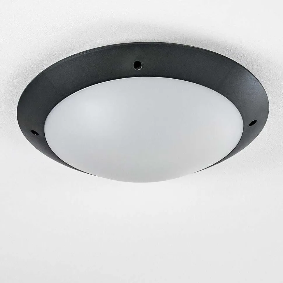 Plafonnier Exterieur Grafton Anthracite, 2 Lumieres