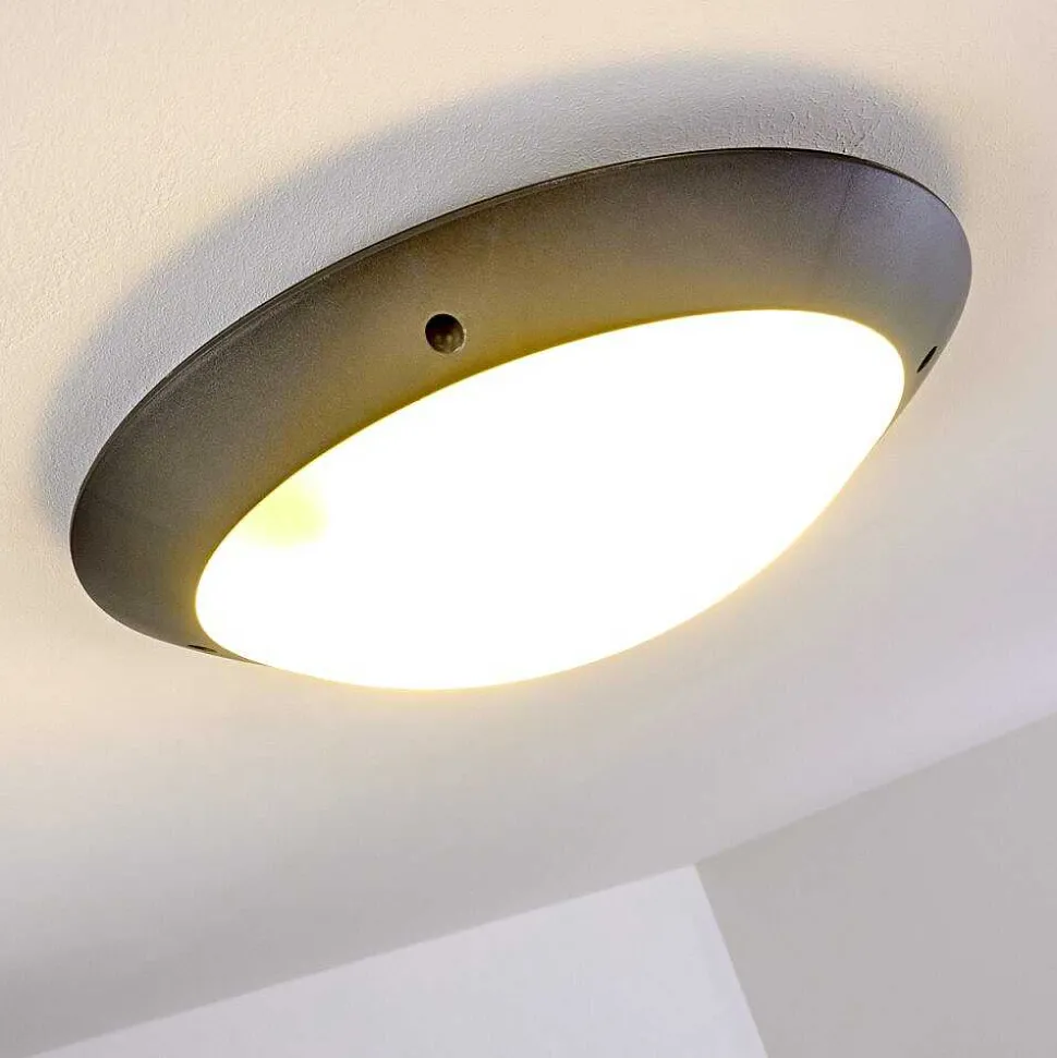 Plafonnier Exterieur Grafton Anthracite, 2 Lumieres