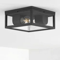 Plafonnier Exterieur Kiwalik Anthracite, 1 Lumiere
