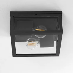 Plafonnier Exterieur Kiwalik Anthracite, 1 Lumiere