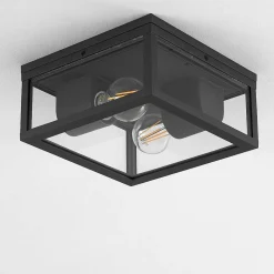 Plafonnier Exterieur Kiwalik Anthracite, 1 Lumiere
