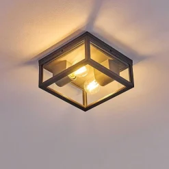 Plafonnier Exterieur Kiwalik Anthracite, 1 Lumiere