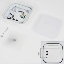 Plafonnier Exterieur Paleroo Led Blanc, 1 Lumiere