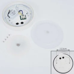 Plafonnier Exterieur Paleroo Led Blanc, 1 Lumiere