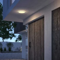 Plafonnier Exterieur Philips Superslim Led Blanc, 1 Lumiere