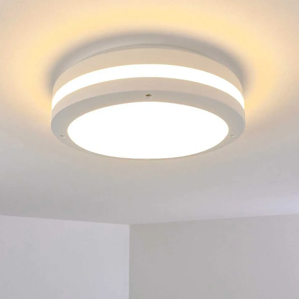Plafonnier Exterieur Wollongong Led Blanc, 1 Lumiere