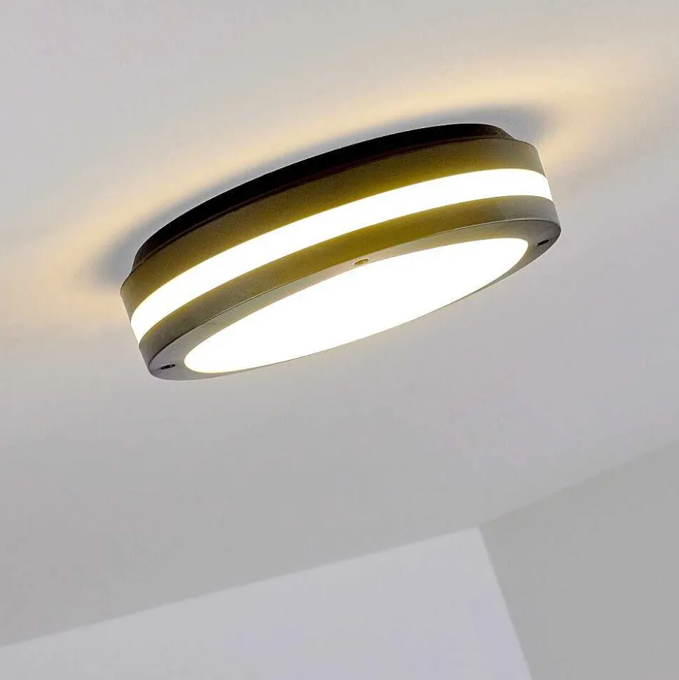 Plafonnier Exterieur Wollongong Led Anthracite, 1 Lumiere