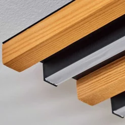 Plafonnier Favorina Led Ecru, Noir, 1 Lumiere, Telecommandes