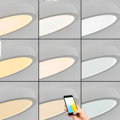 Plafonnier Finsrud Led Blanc, 1 Lumiere