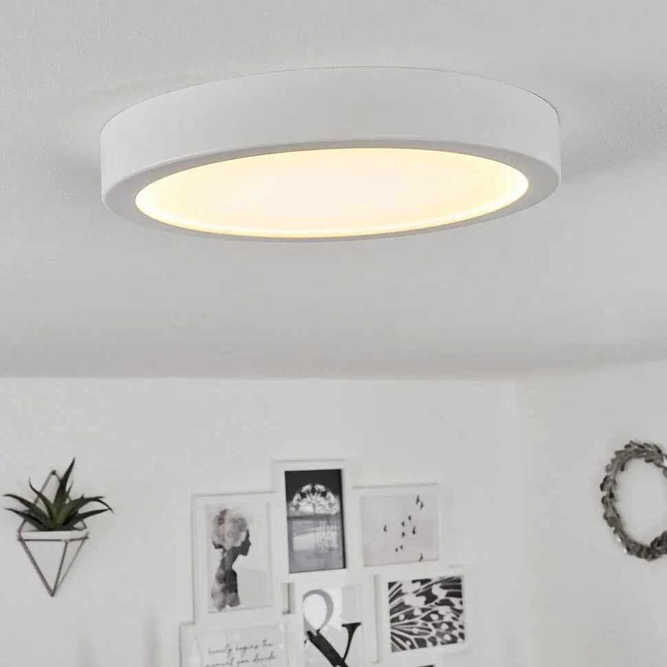 Plafonnier Finsrud Led Blanc, 1 Lumiere