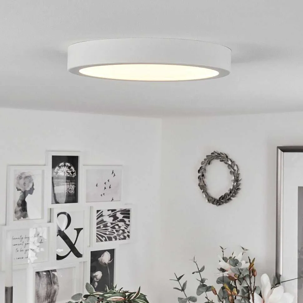 Plafonnier Finsrud Led Blanc, 1 Lumiere