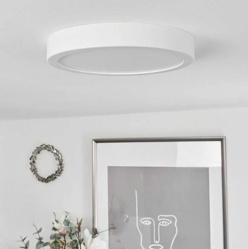 Plafonnier Finsrud Led Blanc, 1 Lumiere