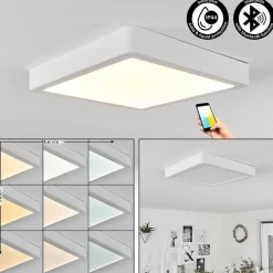Plafonnier Finsrud Led Blanc, 1 Lumiere