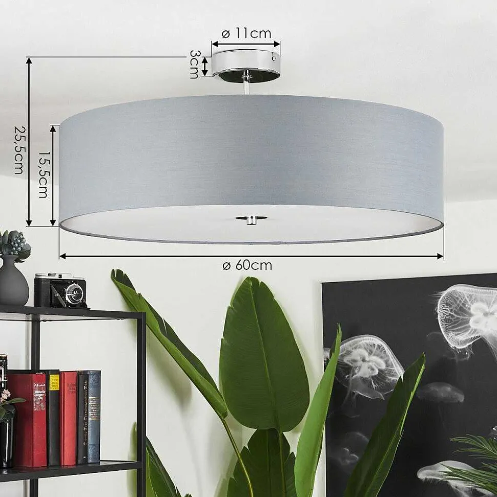 Plafonnier Foggia Chrome, 3 Lumieres