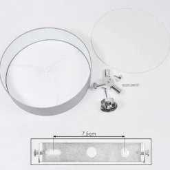 Plafonnier Foggia Chrome, 3 Lumieres