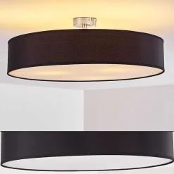 Plafonnier Foggia Nickel Mat, 3 Lumieres