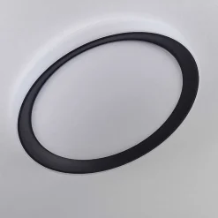 Plafonnier Gladstone Led Noir, Blanc, 1 Lumiere, Telecommandes