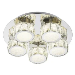 Plafonnier Globo Baldi Led Chrome, 1 Lumiere