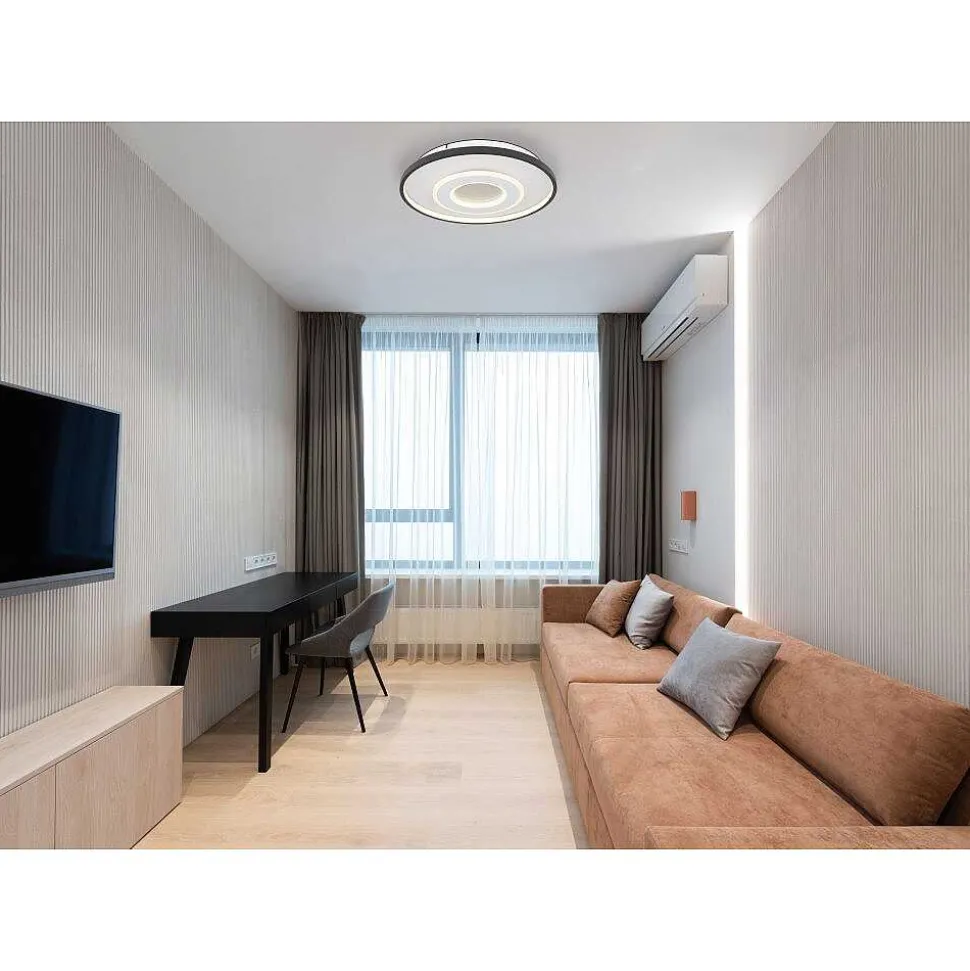 Plafonnier Globo Brienna Led Blanc, 1 Lumiere, Telecommandes