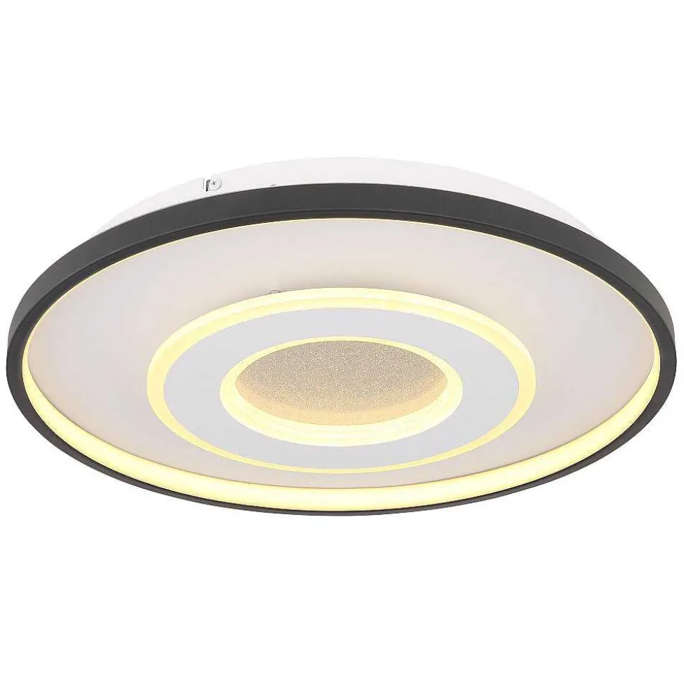 Plafonnier Globo Brienna Led Blanc, 1 Lumiere, Telecommandes