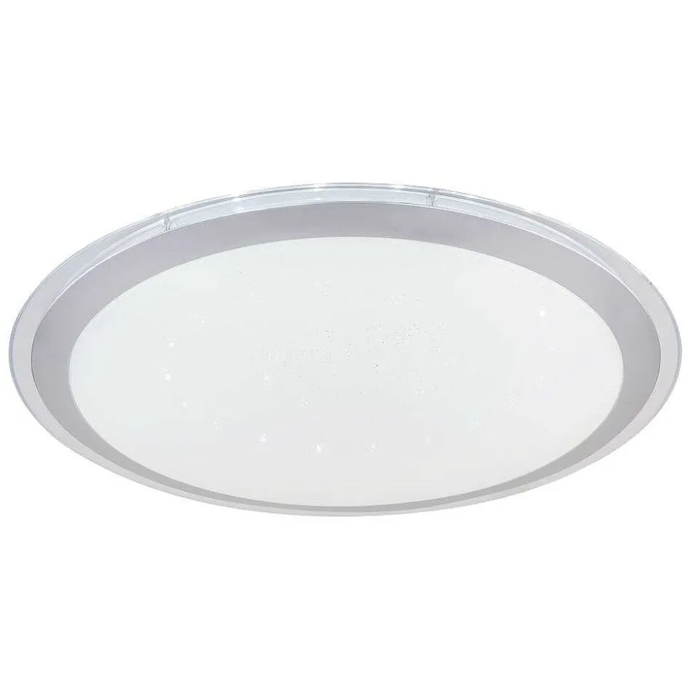 Plafonnier Globo Carry Led Blanc, 1 Lumiere, Telecommandes, Changeur De Couleurs