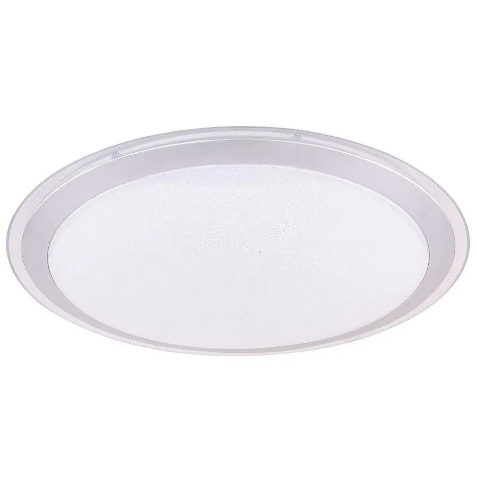 Plafonnier Globo Carry Led Blanc, 1 Lumiere, Telecommandes, Changeur De Couleurs