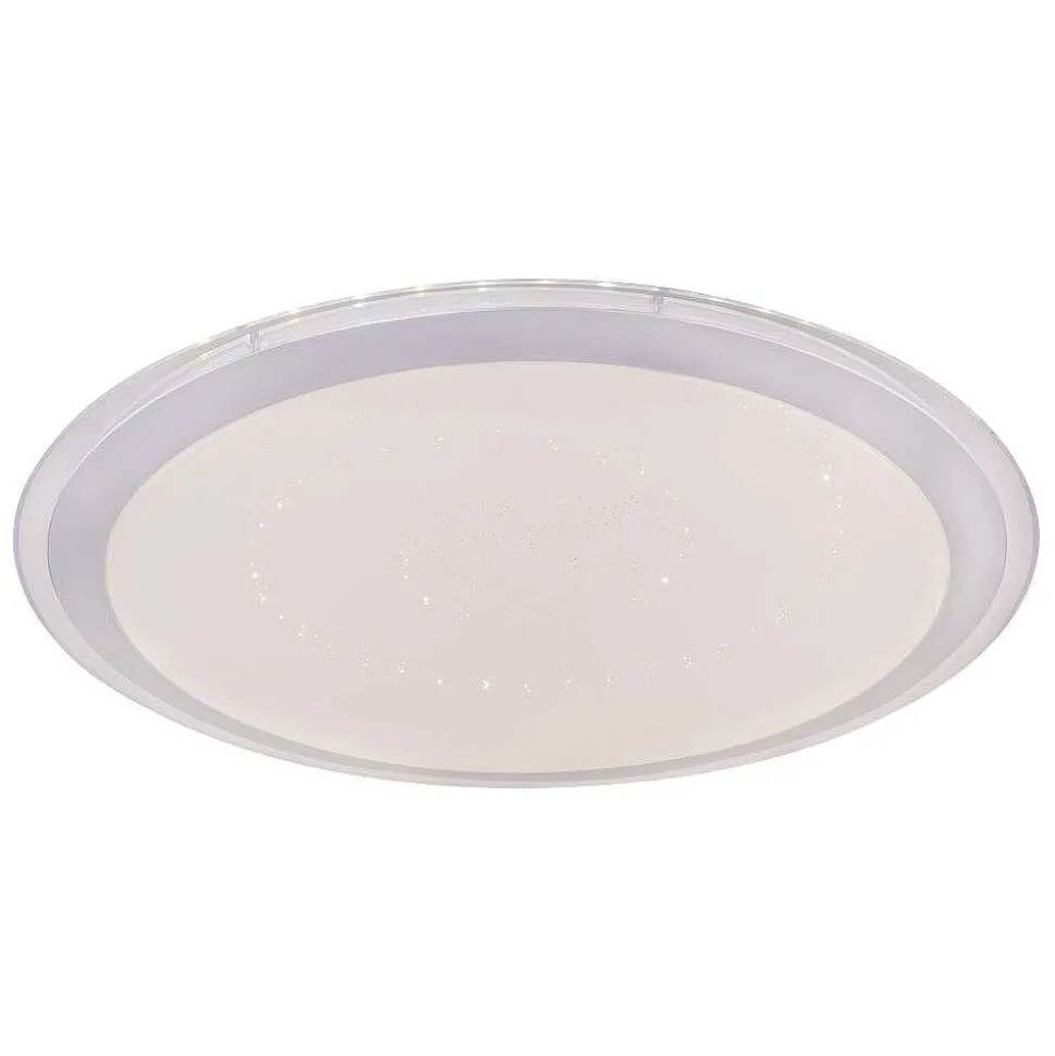 Plafonnier Globo Carry Led Blanc, 1 Lumiere, Telecommandes, Changeur De Couleurs