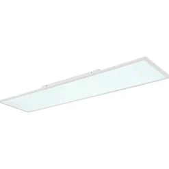 Plafonnier Globo Doro Led Blanc, 2 Lumieres, Telecommandes, Changeur De Couleurs