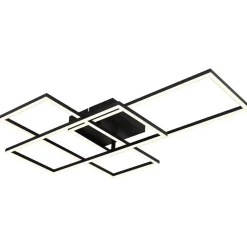 Plafonnier Globo Gabriel Led Noir, 1 Lumiere