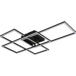 Plafonnier Globo Gabriel Led Noir, 1 Lumiere